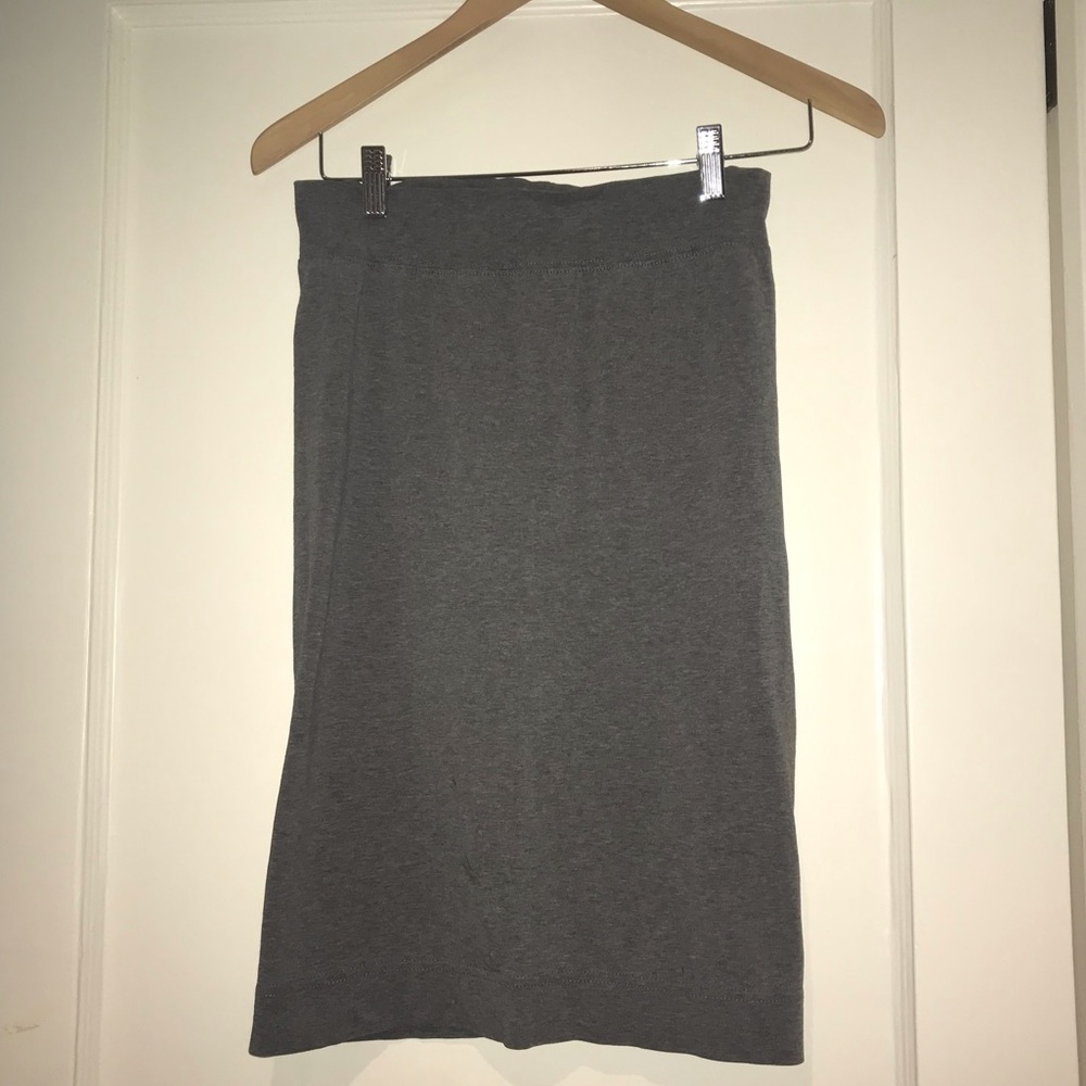 HARD TAIL grey, midi pencil skirt